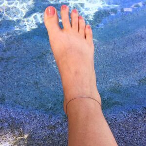 Stainless Steel 1mm Dainty Chain Anklet